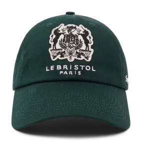 + Le Bristol Paris Crest Wool Cap 'Forest Green'