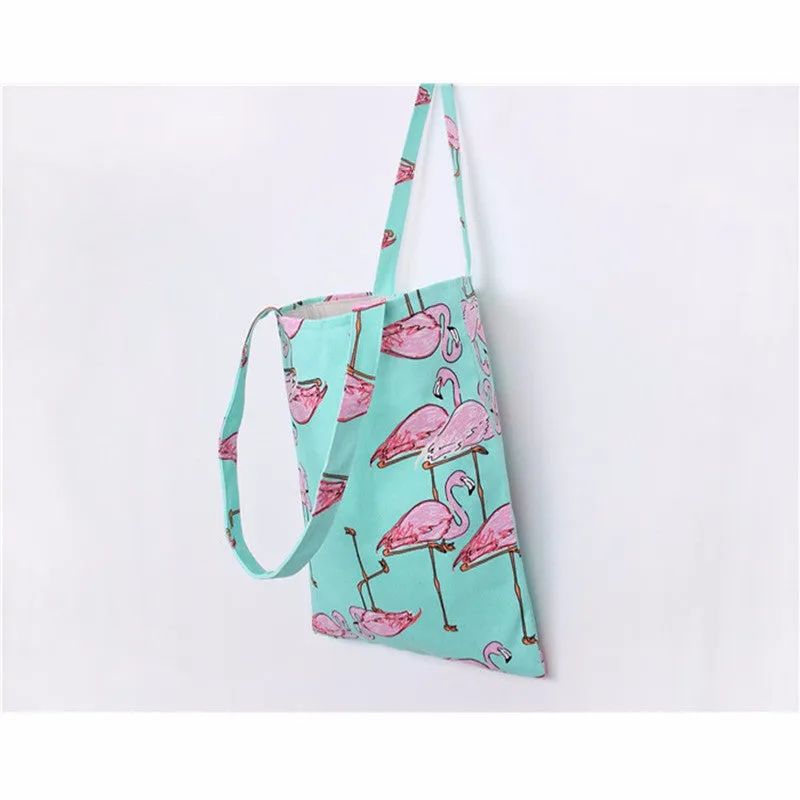 Casual Hbag Women Bag Flamingos Printing Shoulder Messenger Bag Shopping Travel Bags women's hbags ladies bolsa