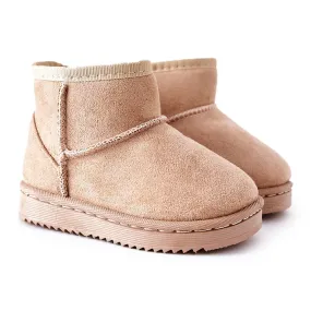 Children's Warm Snow Boots Beige Gooby brown