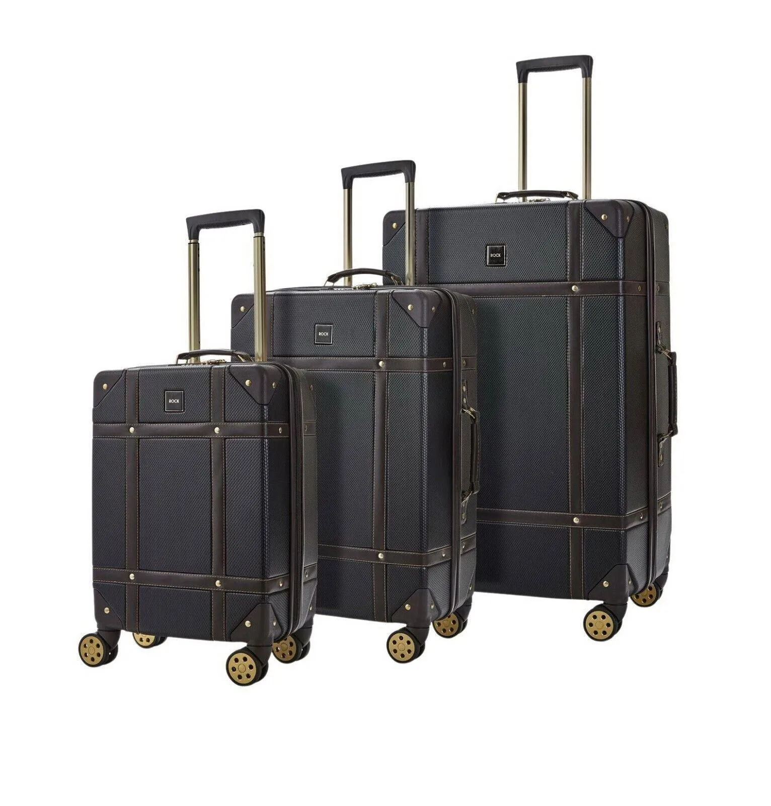 Luggage | Vintage Hard Shell Luggage Suitcase Trunk Cabin Travel Bags | Infinity Leather