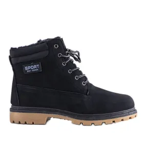 Men's black insulated boots from North