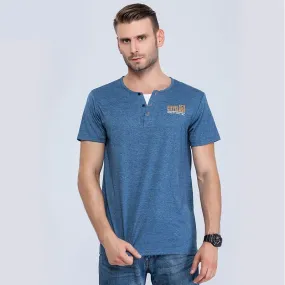 Men's Casual Hip Hop Fashion Fitness Cotton O-Neck Plain T-shirt