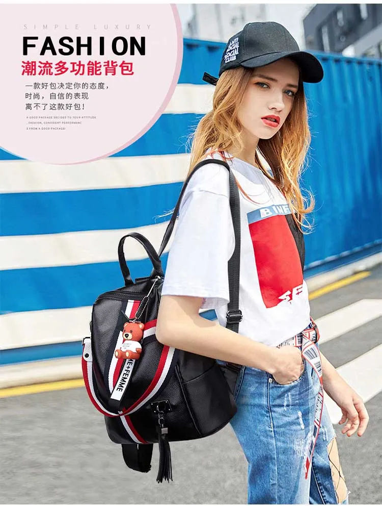 New Fashionable casual Trendy Luxury Women's Backpacks 7383