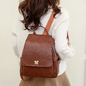 PU leather casual large capacity fashion Women's Backpacks