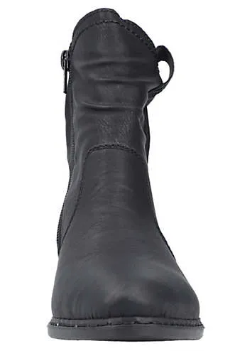 Rieker Gathered Ankle Boots | Kaleidoscope