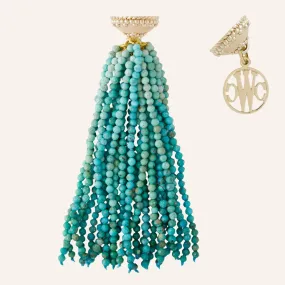 Small Michel Ombre Turquoise Tassel