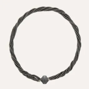 Victoire Hematite 2mm Multi-Strand Necklace