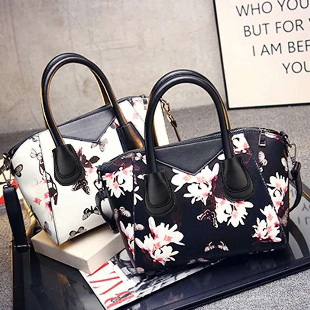 Women Bag Printed Leather Hbag Purse Shoulder Messenger bolsa feminina Clutch Large-capacity Tote Satchel CrossBody bags